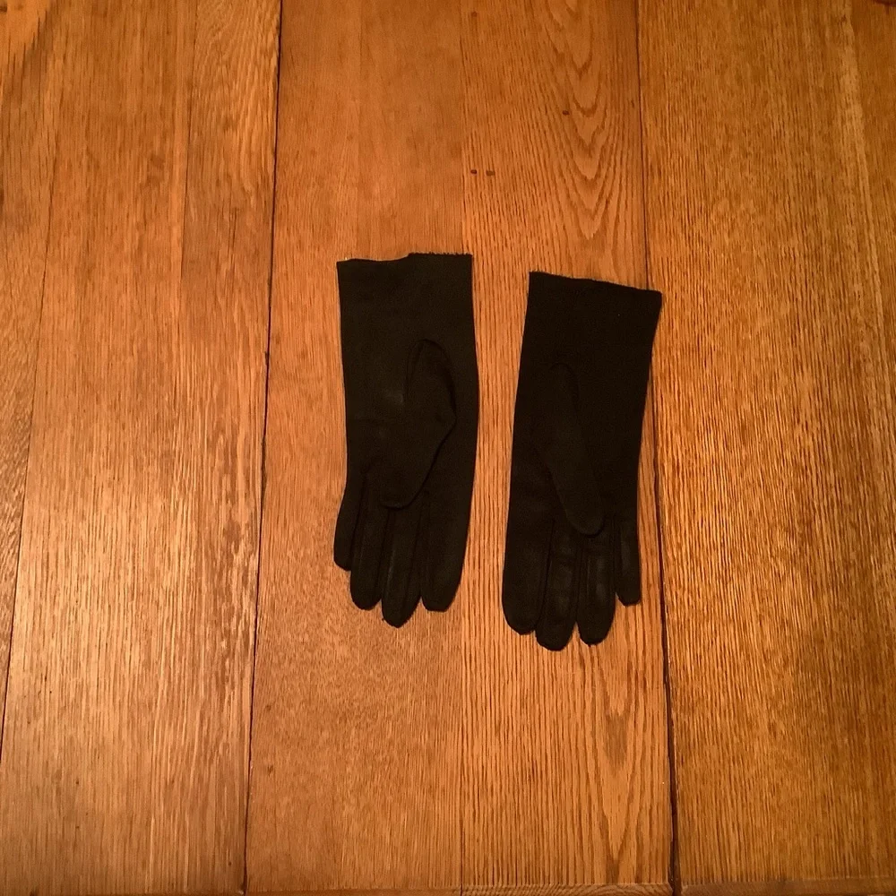 3 Pairs Vintage Gloves-Black, White & Gold